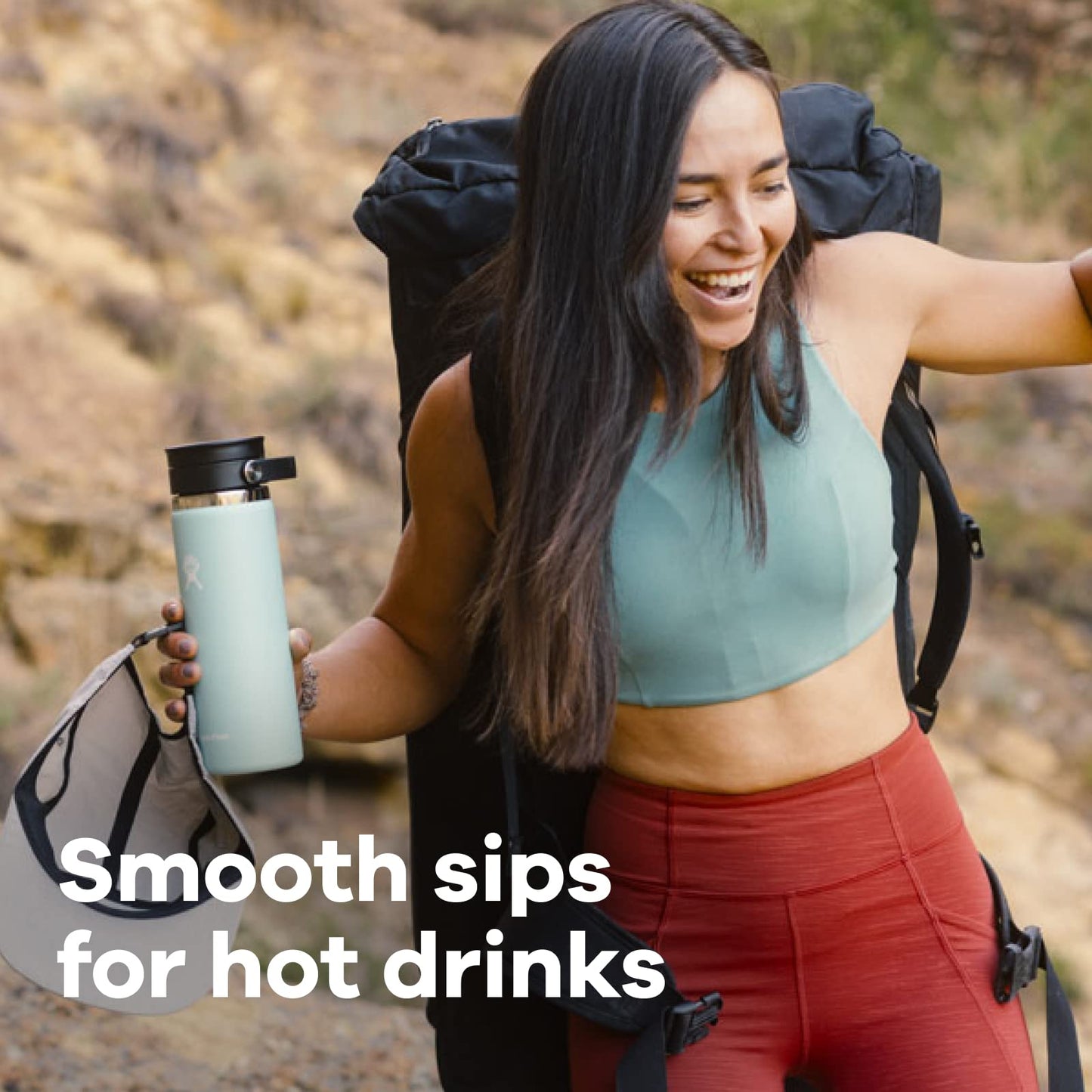 Hydro Flask 12 oz Wide Mouth with Flex Sip Lid Stainless Steel Reusable Water Bottle Goji - Vacuum Insulated, Dishwasher Safe, BPA-Free, Non-Toxic