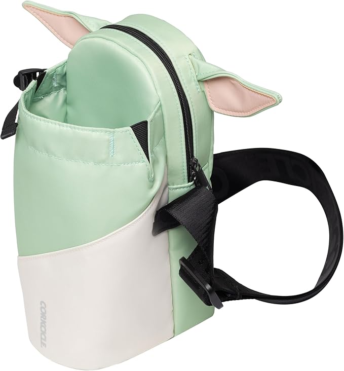 Corkcicle x Star Wars Grogu Crossbody Water Bottle Sling Bag, Fits 16 oz to 40 oz Tumbler – Water Bottle Holder with Strap Securely Holds Bottle, Cards, Phone, & Keys