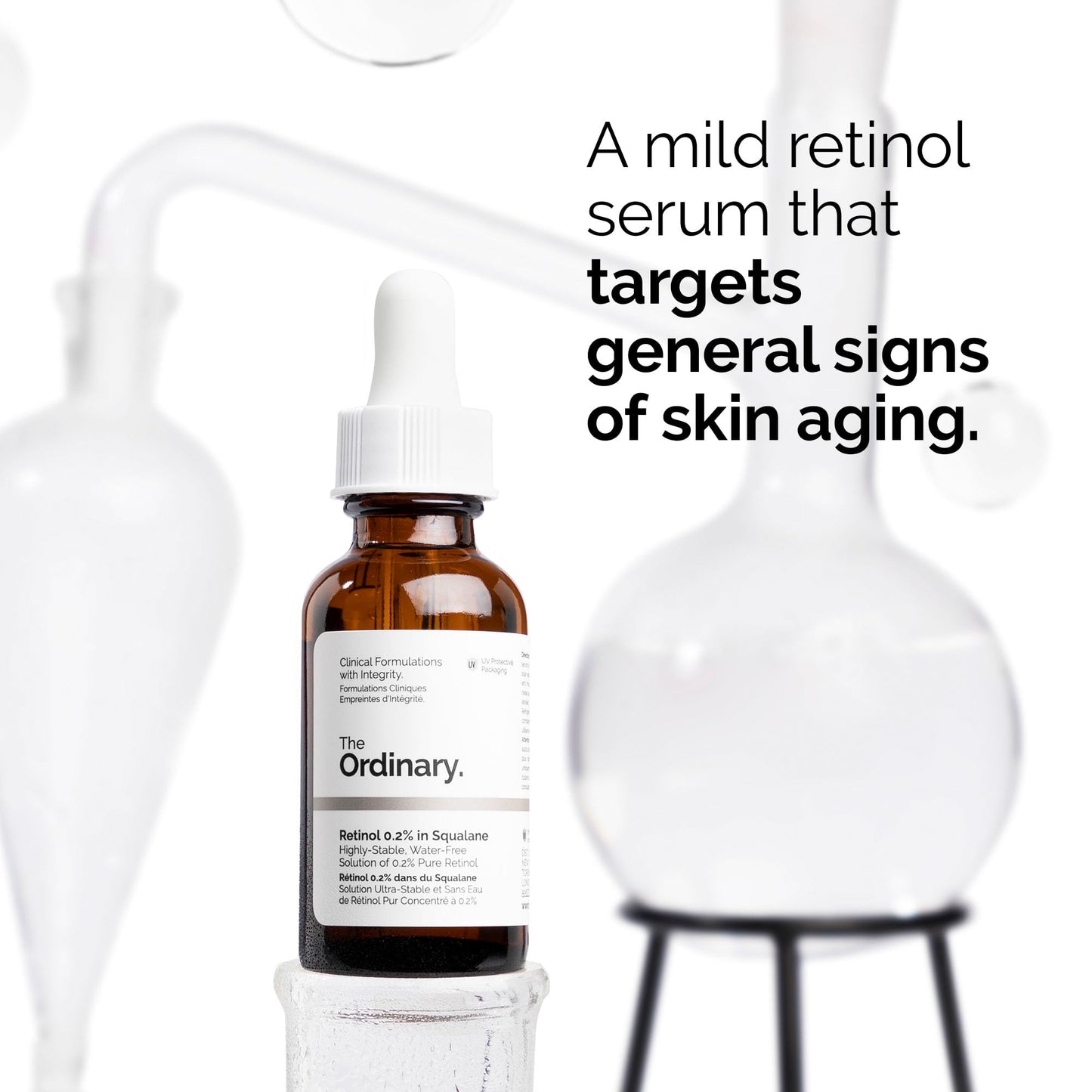 The Ordinary Retinol 0.2% in Squalane, Gentle Retinol Serum for the Face That Is Anti-Aging and Skin Smoothing, 1 Fl Oz