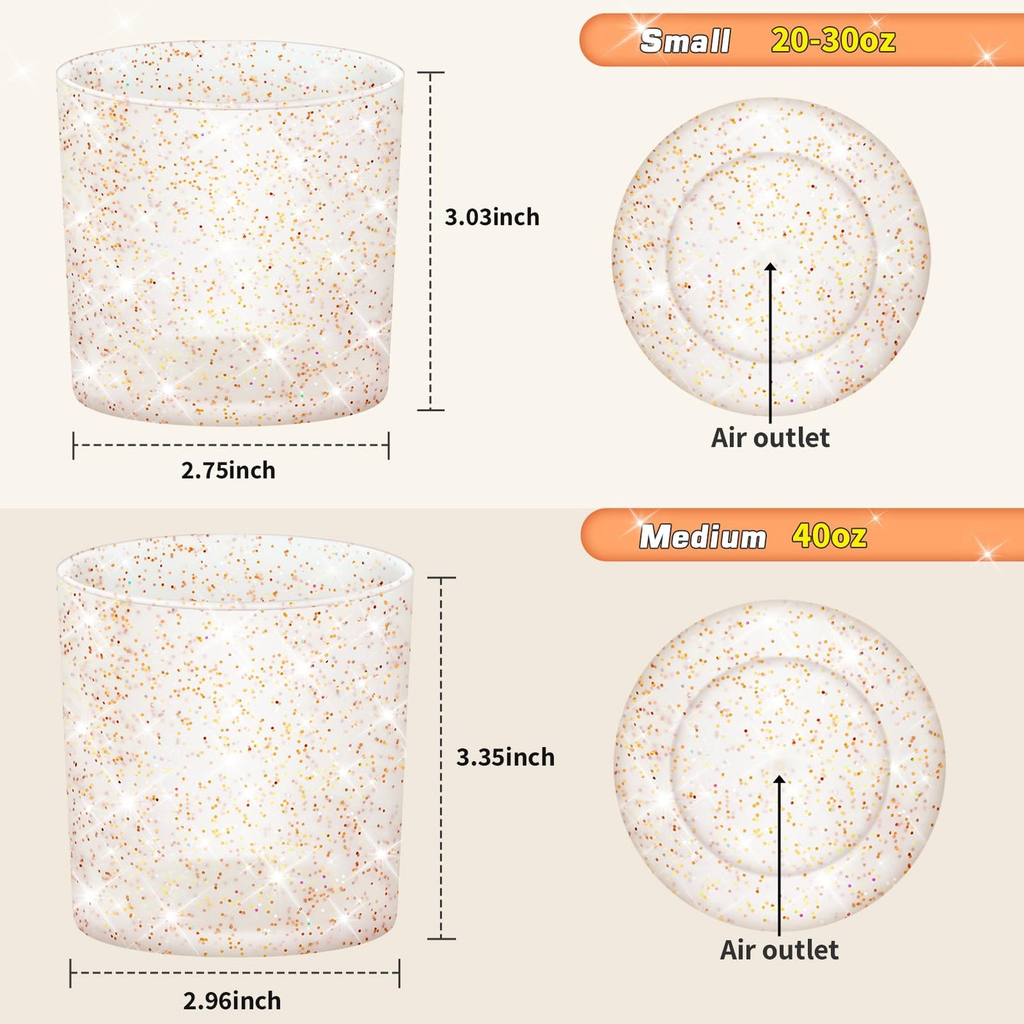 WUQID Glitter Higher Silicone Boot Compatible with Stanley Quencher H2.0 40oz 30oz 20oz & IceFlow Flip 30oz 20oz, Tumbler Cups Anti-Slip Bottom Sleeve Cover