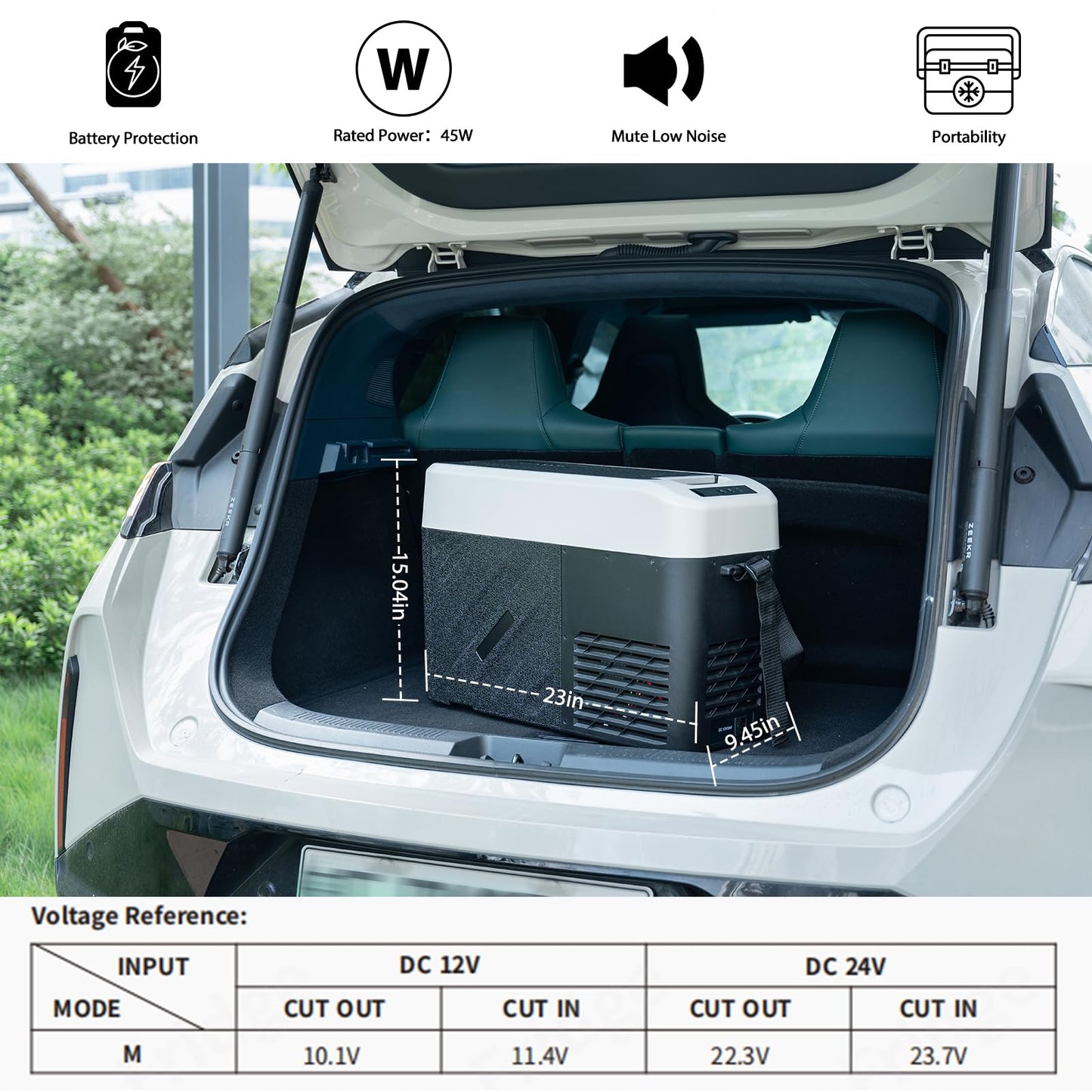 Alpicool KCF15 Portable Freezer,12 Volt Car Refrigerator, 15.4 Quart (14.6 Liter) Fast Cooling 12V Car Fridge -4℉~68℉, Car Cooler, 12/24V DC