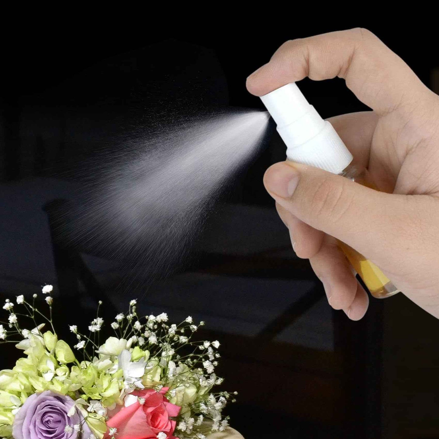 GAADSKCER 2 Pack Spray Bottle, 1 oz/30ml Small Plastic Spray Bottles, Travel Size Spray Bottle, Fine Mist Spray Bottles (2)