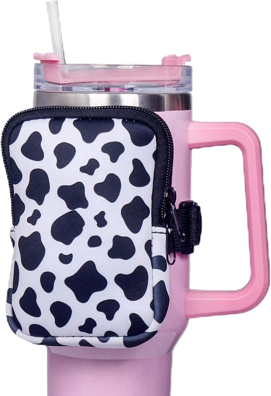 Water Bottle Zipper Bag compatible with Stanley Tumbler 40oz&IceFlow 20 30oz,Gym Accessories for Men Women,Belt Pack for Cards Keys Earphone (#5)