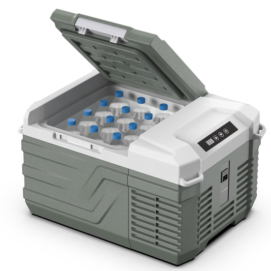 Alpicool 12 Volt Refrigerator 12V Car Fridge 10 Quart Small Car Refrigerator Portable Fridge 12/24V DC 110~240 Volt AC for Truck RV Camper SUV Portable Freezer Electric Cooler for Camping (-4℉-68℉)