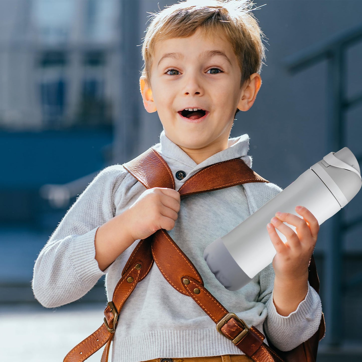 VIKIZUES Silicone Boot Compatible with Owala Water Bottle 24 oz & S'well 25 oz Water Bottle and More 25 oz Stainless Steel Water Bottles, Anti-Slip Bottom Protector Sleeve (Grey)