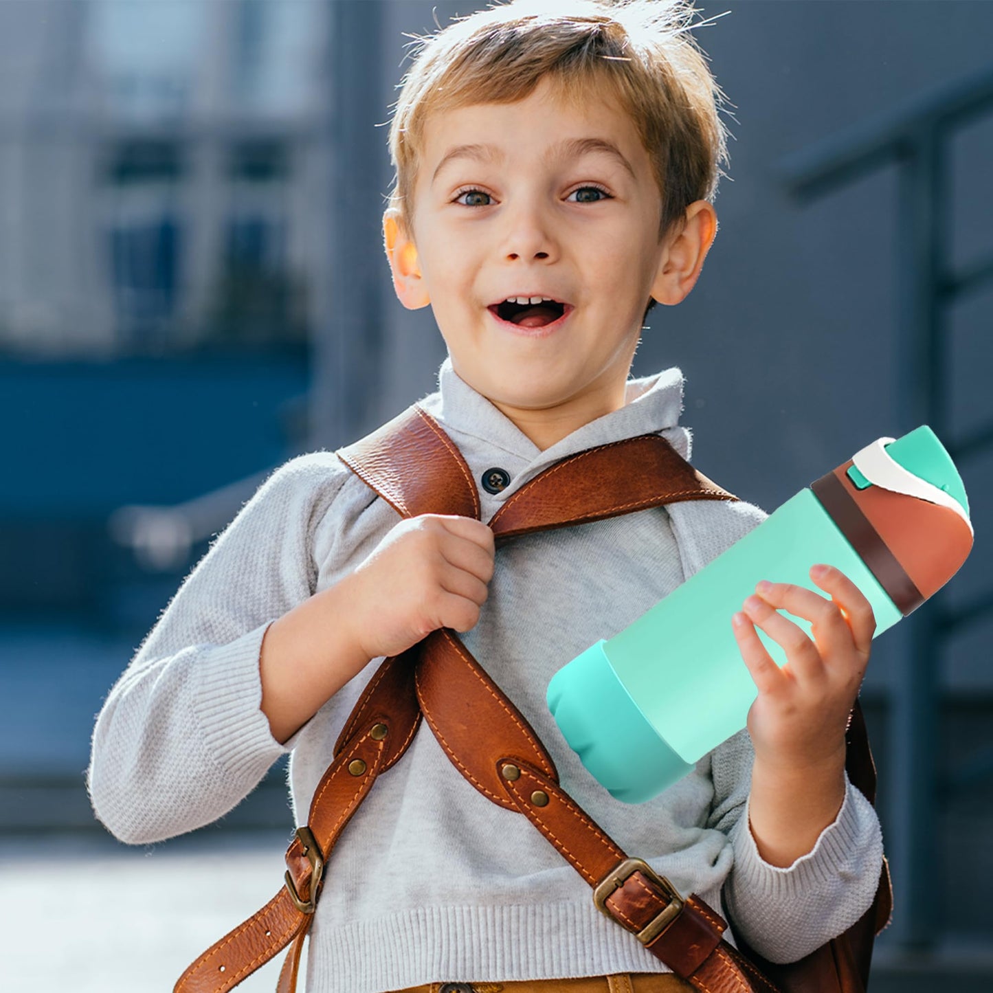 VIKIZUES Silicone Boot Compatible with Owala Water Bottle 24 oz & S'well 25 oz Water Bottle and More 25 oz Stainless Steel Water Bottles, Anti-Slip Bottom Protector Sleeve (Mint)