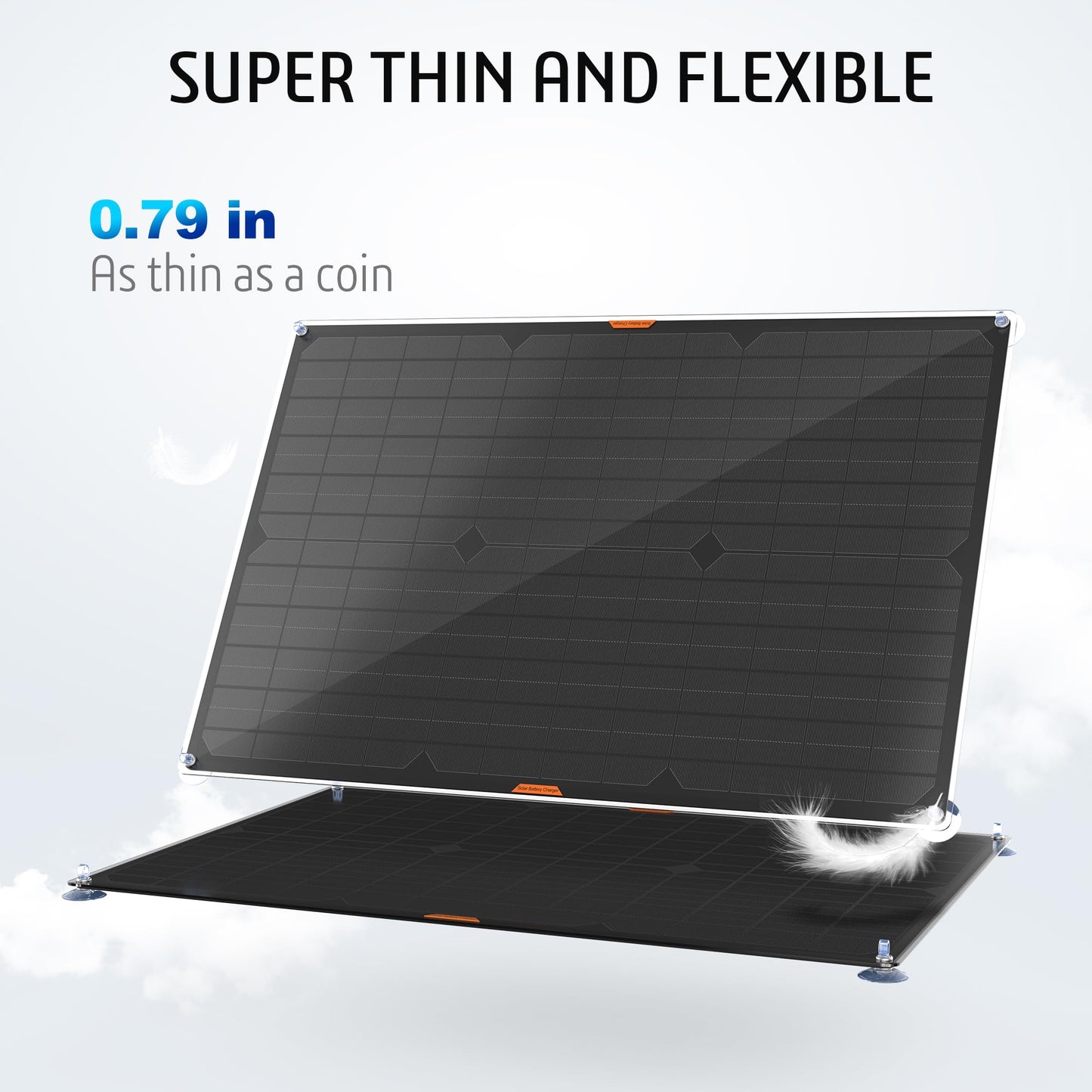 OYMSAE 30 Watt 12 Volt Solar Panel Solar Trickle Charger 30W 12V Portable Solar Battery Charger & maintainer with Cigarette Lighter Plug & Alligator Clip