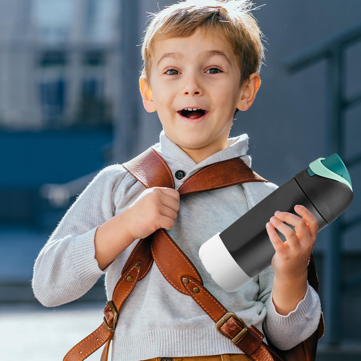 VIKIZUES Silicone Boot Compatible with Owala Water Bottle 24 oz & S'well 25 oz Water Bottle and More 25 oz Stainless Steel Water Bottles, Anti-Slip Bottom Protector Sleeve (White)