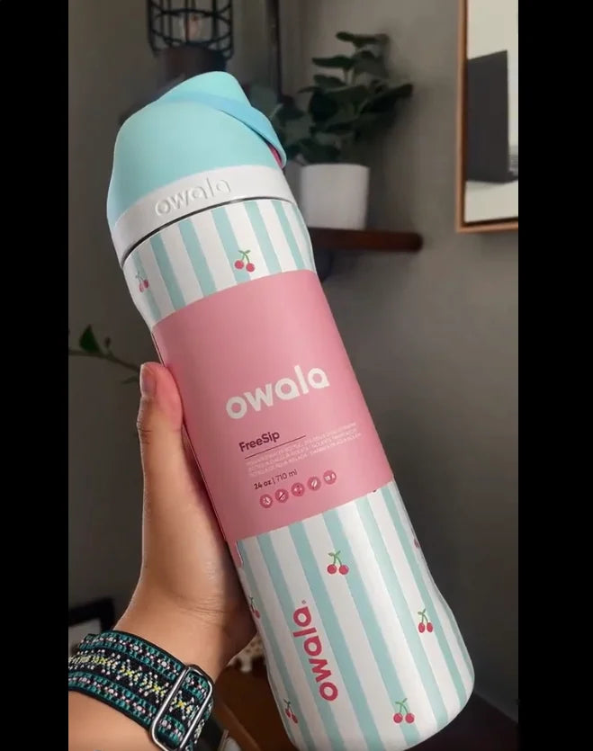 Owala water bottle with straw