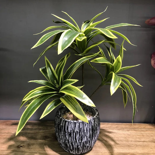 Artificial Palm Bamboo Branch Décor