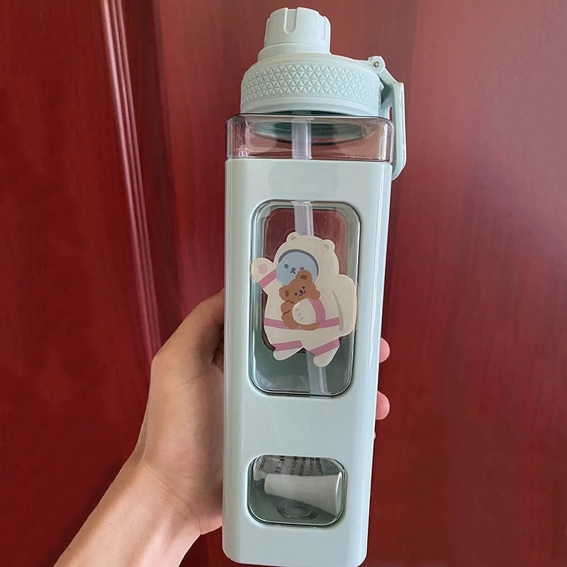 Kids BPA Free Water Bottle With Straw