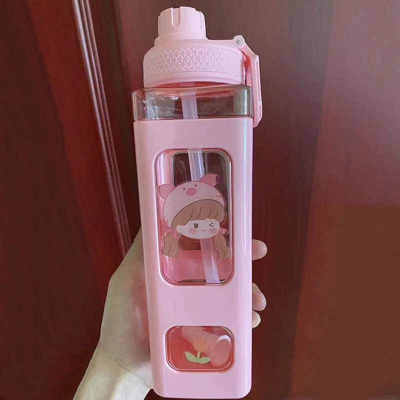 Kids BPA Free Water Bottle With Straw