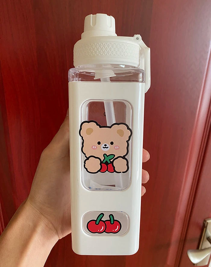 Kids BPA Free Water Bottle With Straw