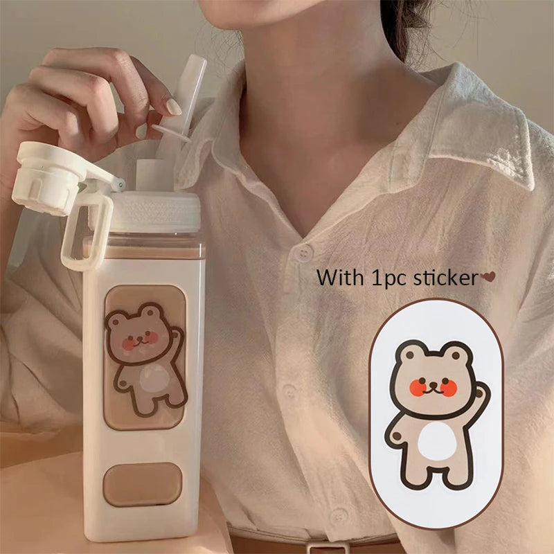 Kids BPA Free Water Bottle With Straw