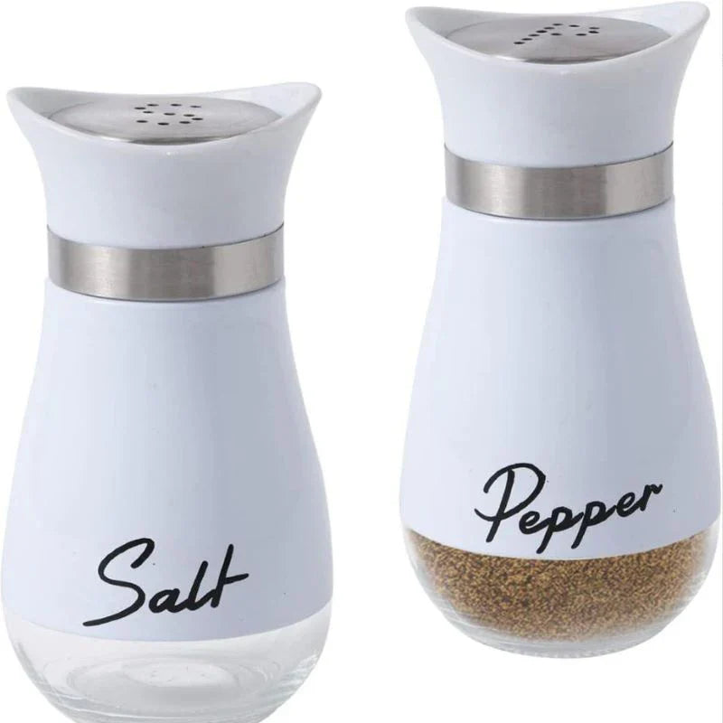 Stainless Steel & Glass Spice Bottles