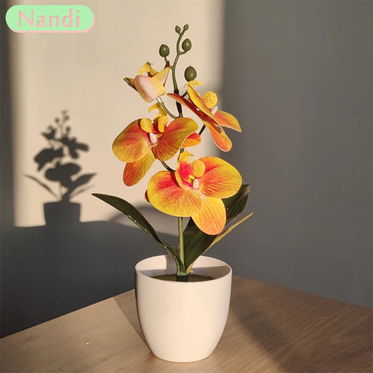 Artificial Butterfly Orchid Bonsai Décor
