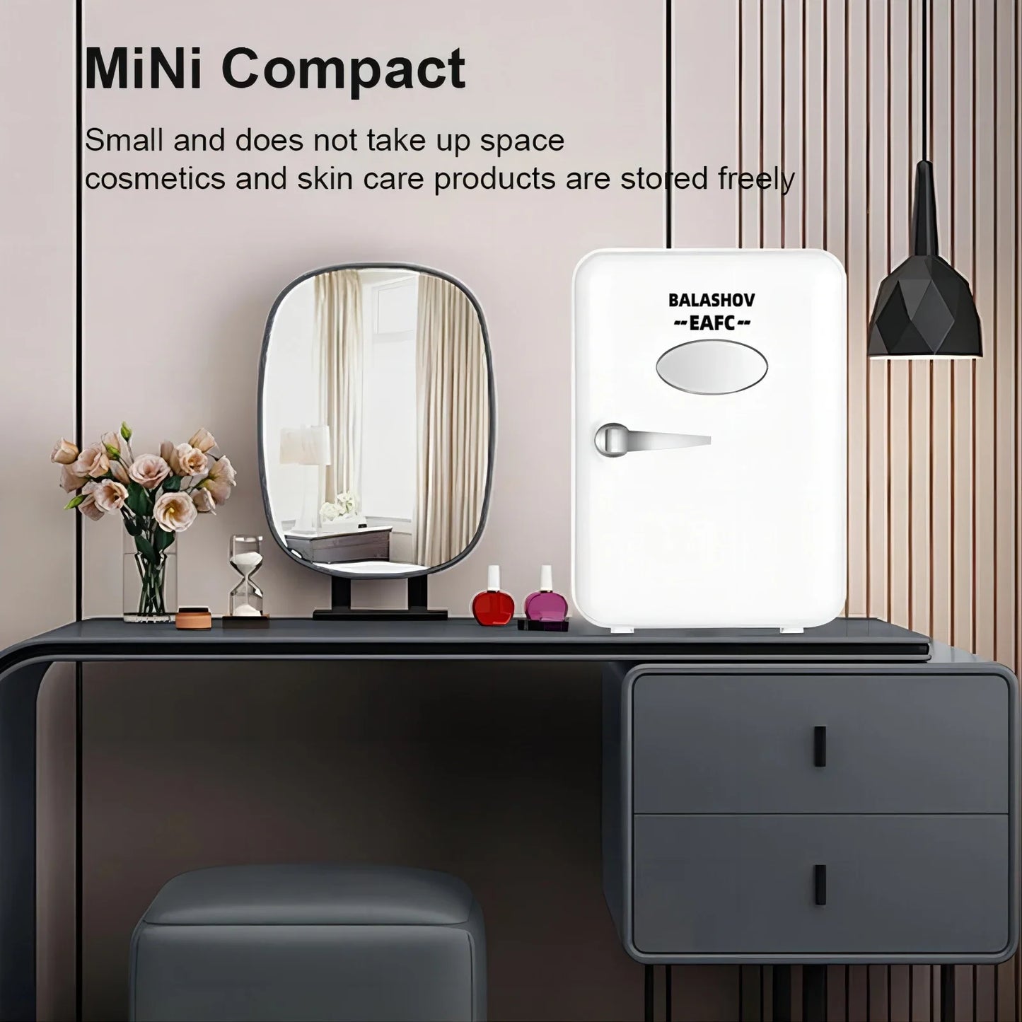 BALASHOV  4L Mini Refrigerator for Car and Home