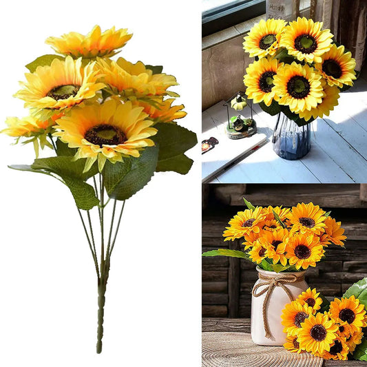 Artificial Sunflower Bouquet 7 Heads