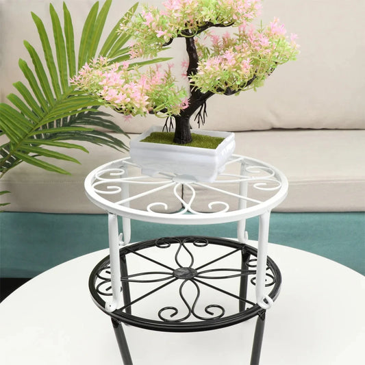 Metal Plant Stand with Saucer
