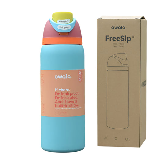 Owala  Insulated Stainless Steel Free Sip Water Bottle -Blue