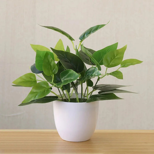 Artificial Green Potted Plant Décor