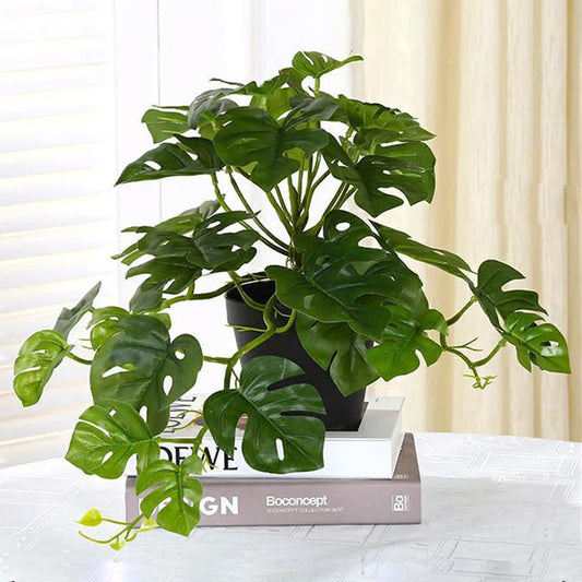 Artificial Turtle Palm Leaf for Décor