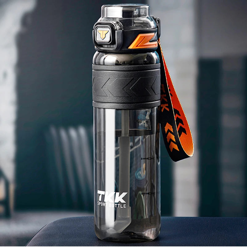TKK Sports Water Bottle BPA free With Straw 