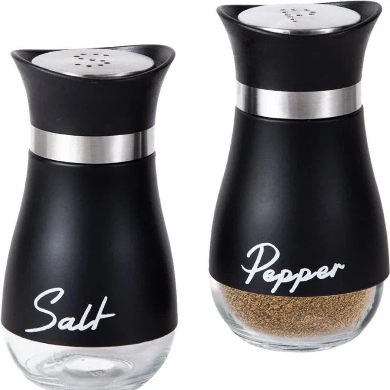 Stainless Steel & Glass Spice Bottles