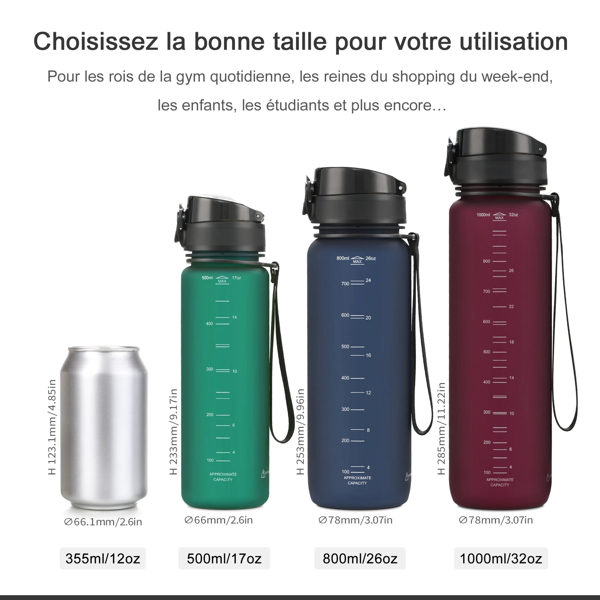 BPA Free Sports Water Bottle 