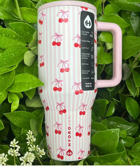 NEW HydroJug Traveler -  40 Oz Water Bottle With Handle & Flip Straw - Fits In Cup Holder, Leak Resistant Tumbler