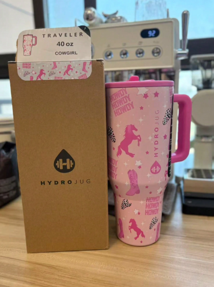 NEW HydroJug Traveler - 40 Oz Water Bottle With Handle & Flip Straw - Fits In Cup Holder, Leak Resistant Tumbler