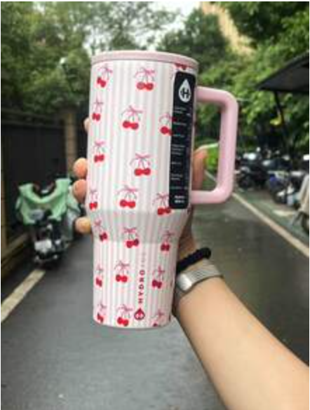 hydrojug Original Traveler - 40oz Water Bottle With Handle & Flip Straw - Fits In Cup Holder, Leak Resistant Tumbler