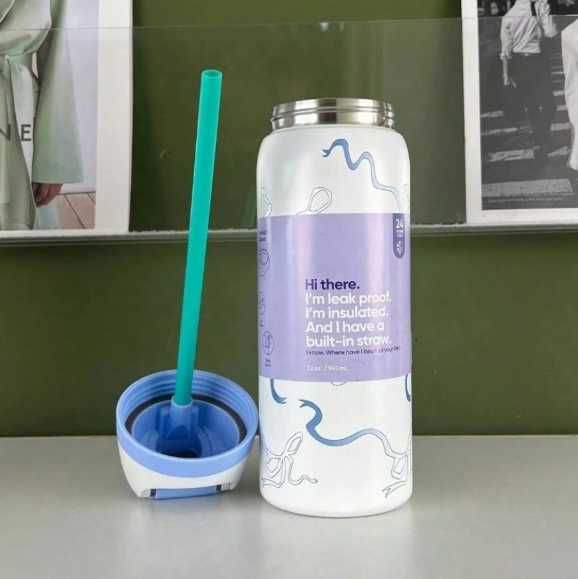 Owala blue 32oz Stainless Steel Insulated Water Bottle