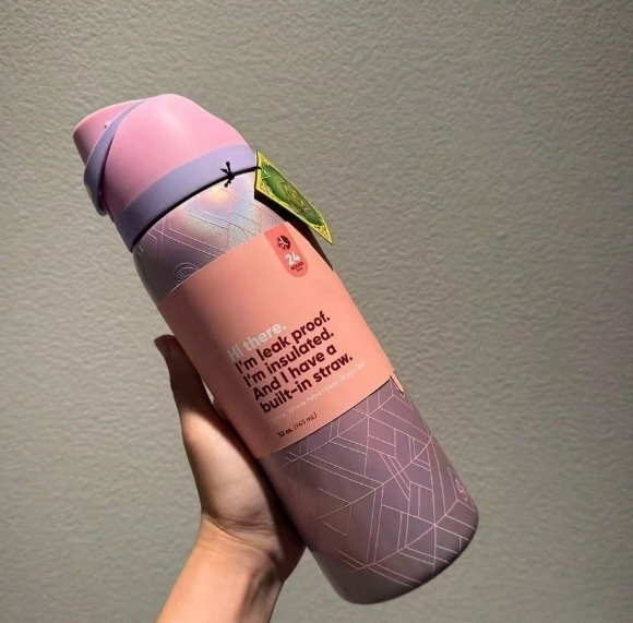Owala pink forest 32oz Stainless Steel Insulated Water Bottle