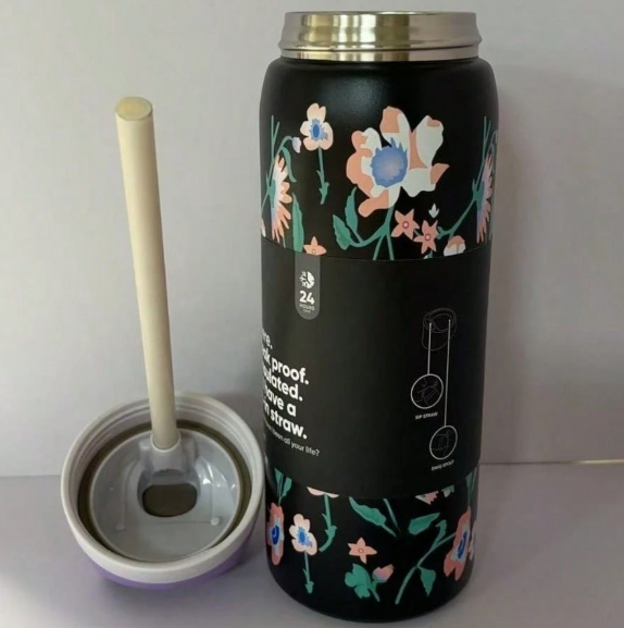 Owala black 32oz Stainless Steel Insulated Water Bottle