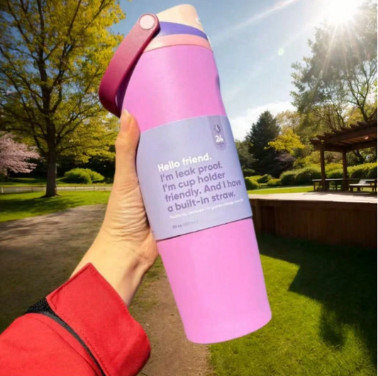 Owala 30oz This Stainless Steel Sports Water Bottle Features A Leak-Proof Design, A Pop-Up Cap, And Is Available In A Variety Of Colors. Its Elegant Design Makes It Perfect For Hydration, Ideal For Running