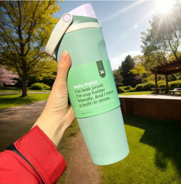 Owala 30oz This Stainless Steel Sports Water Bottle Features A Leak-Proof Design, A Pop-Up Cap, And Is Available In A Variety Of Colors. Its Elegant Design Makes It Perfect For Hydration, Ideal For Running, Going To School