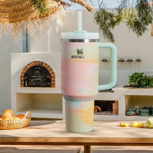 Stanley Compatible With Stanley 40 Oz H2.0 Tumbler With Handle, Double Walled Vacuum Insulated Stainless Steel Water Bottle Premium Summer Drink