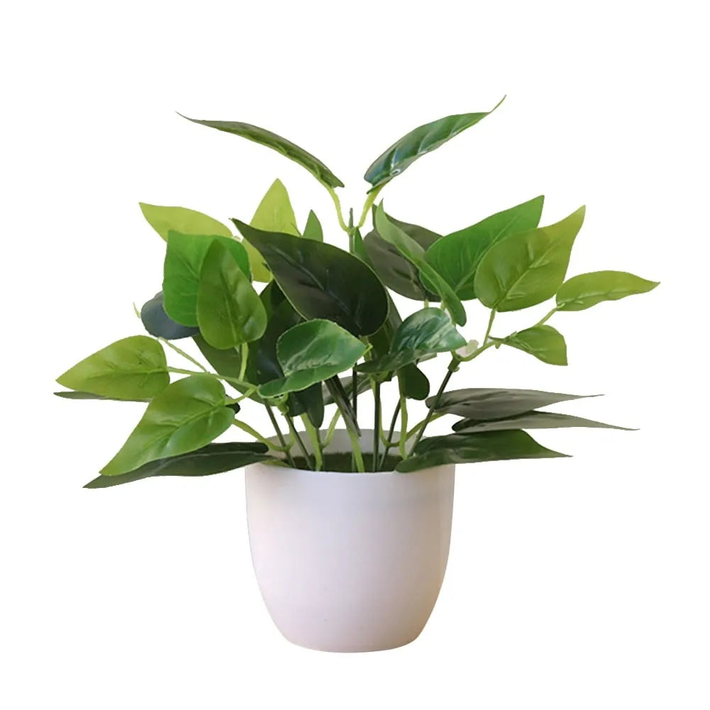 Artificial Green Potted Plant Décor