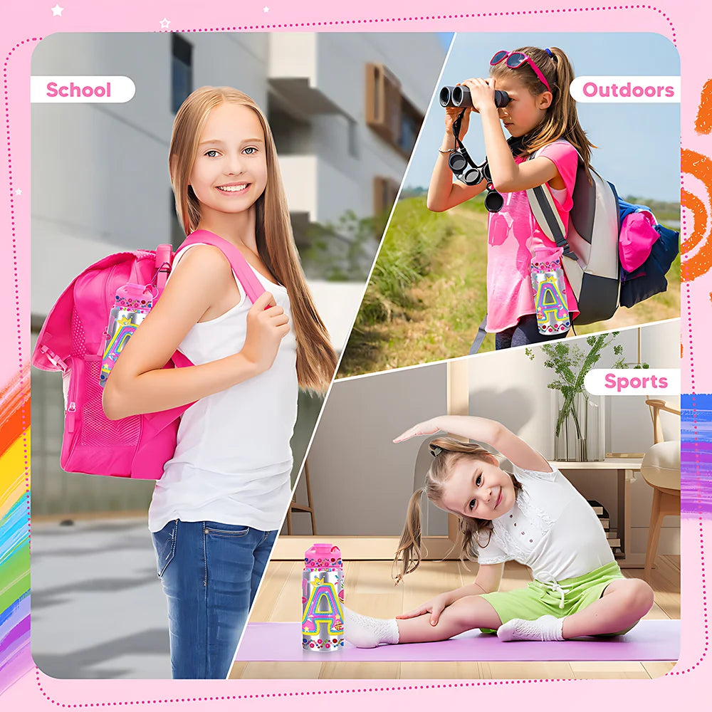 Kids Water Bottle gift Set for Girls